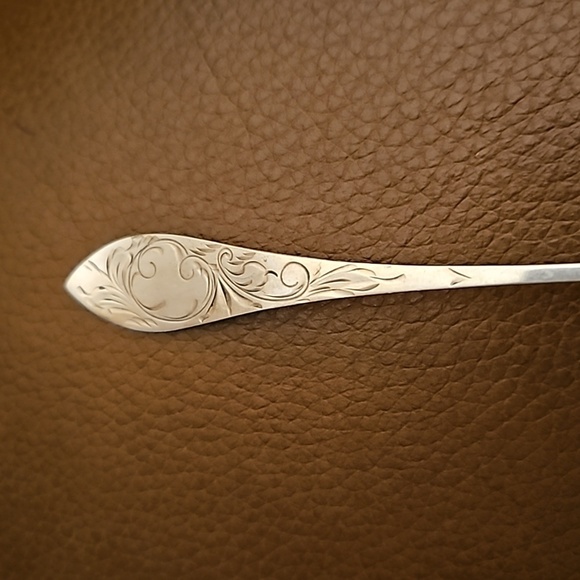 VTG L. GULLHAGEN Nordic 830S Sterling Silver Signed Engraved Collector's Spoon - Picture 2 of 6